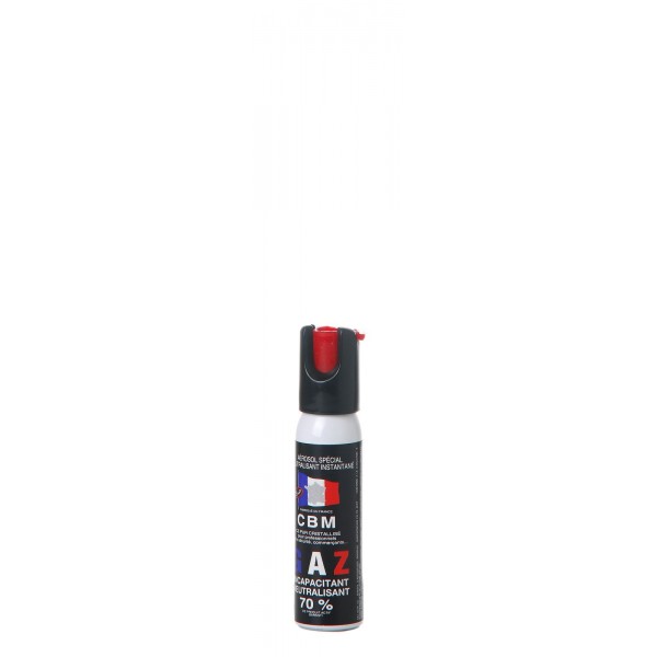 BOMBE GAZ DEFENSE CS CAPOT 1/4 DE TOUR 25ML