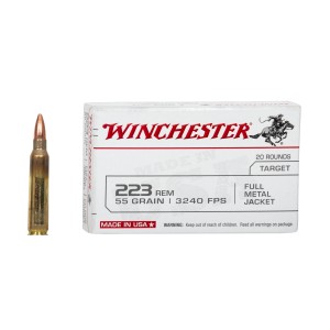 WINCHESTER 223REM FMJ 55GR / 20