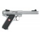 RUGER MARK IV .22LR 5.1/2" 10CPS INOX TARGET CANON BULL FILETE