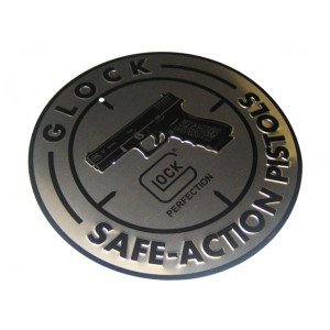 Plaque, panneau aluminium GLock Safe Action Pistols