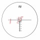 M8 - Réticle half mildot avec circle dot adapté à un tir tactique demandant de la précision et vitesse de tir.