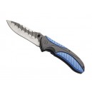 Couteau HERBERTZ ABS noir/Alu bleu 11.5cm Inox